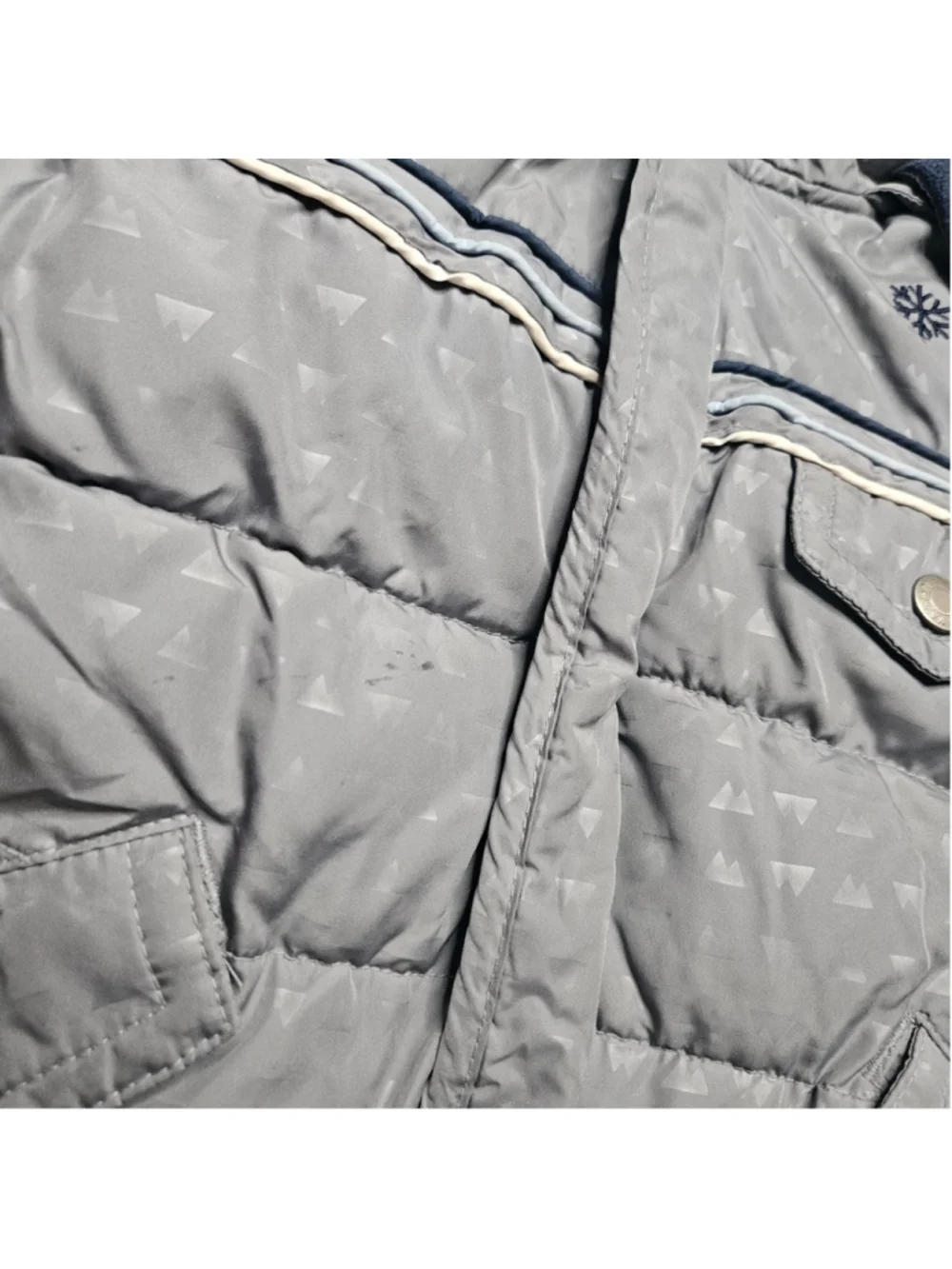Old Navy 2T Gray Hooded Puffer Winter Coat Jacket